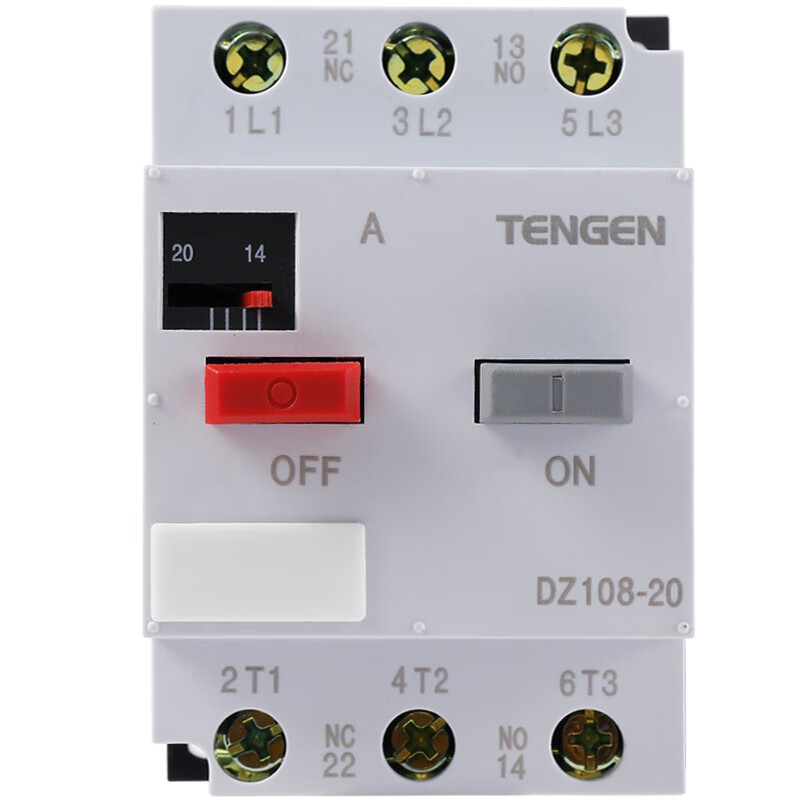 Tianzheng motor protection circuit breaker 3P motor switch overload phase loss protection 4A8A16A20A 0.16-0.25A