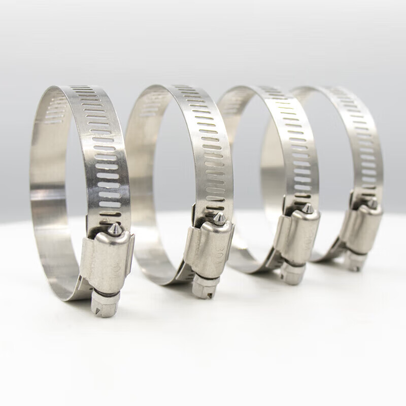 Wynn American style clamp 304 stainless steel hose clamp water pipe clamp pipe buckle fixed pipe clamp 6--12mm (10 pieces)