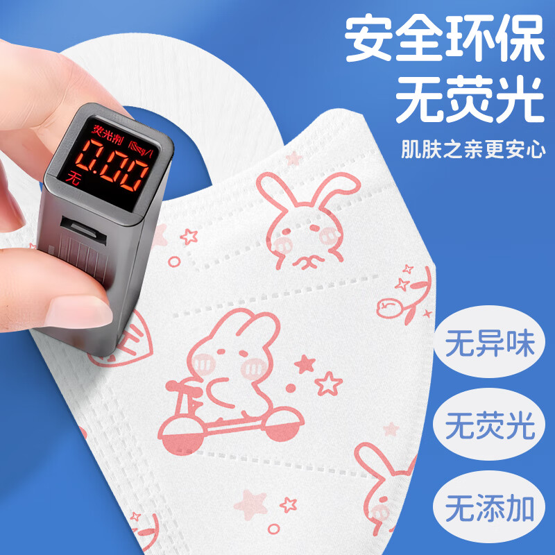 Corfu children's medical surgical mask, wide ear strap, disposable mask for 3 to 6 years old, individually packaged, 30 cute dogs