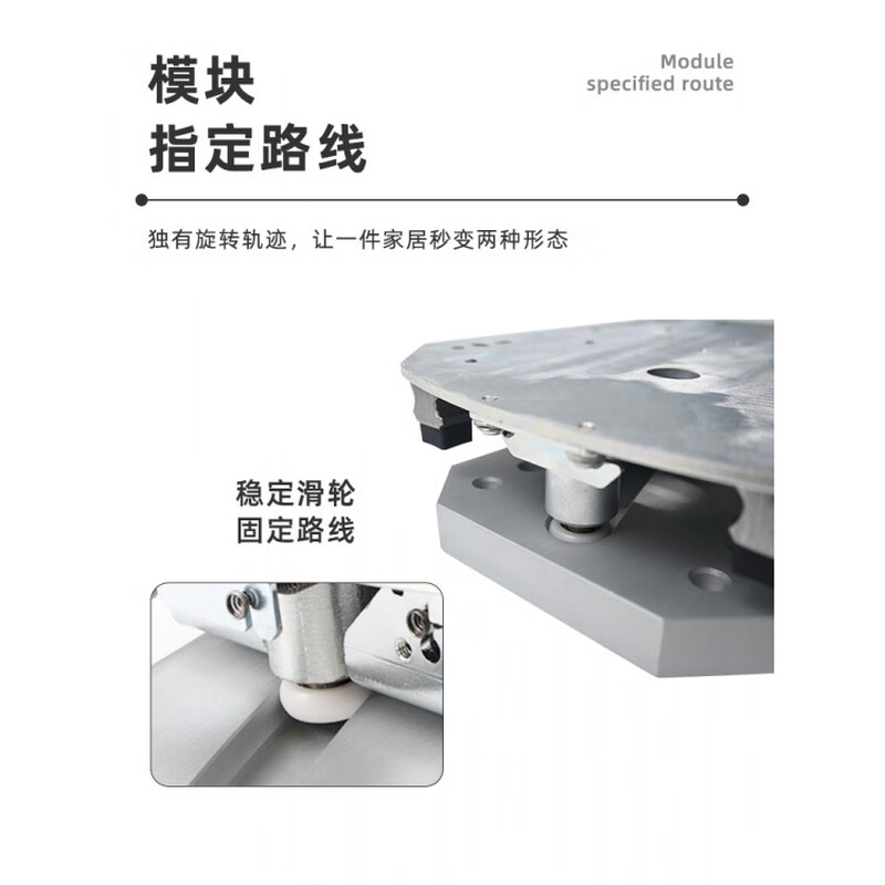 Yusenyi 180-degree hidden rotating cabinet hardware cabinet corner cabinet wine cabinet corner cabinet multi-functional right-angle cabinet track accessories technical guidance (consult customer service for details)