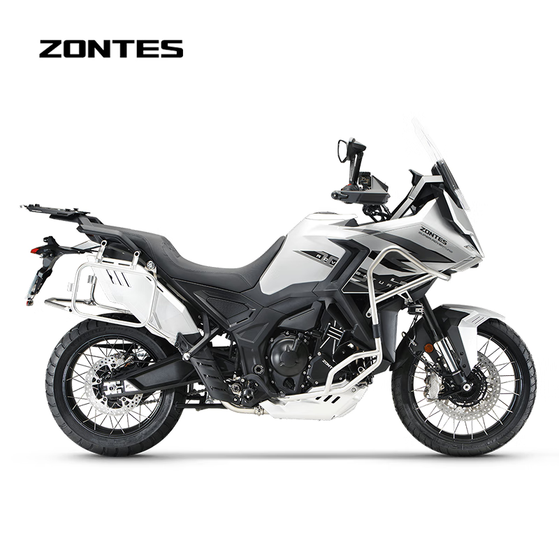 ZONTES 2026 new model 703F 19-inch Brembo caliper three-cylinder water-cooled 699cc ADV motorcycle bright silver (low version)