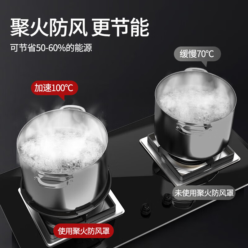 KDISV German gas stove bracket wind-proof fire-concentrating hood gas stove cast iron wind-proof cover anti-slip pot holder stove table holder stove fire-concentrating windproof hood national style four-claw universal (1 piece) new upgrade - gas-saving and wind-proof - better to use