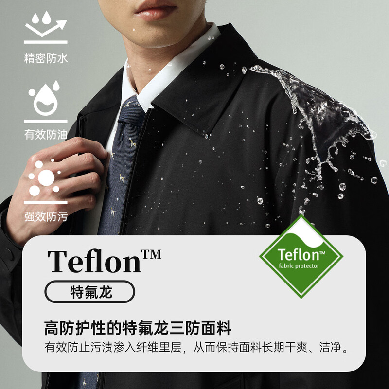 Lilang three-proof jacket men's core warm cotton jacket business men's executive jacket 25 autumn lapel top