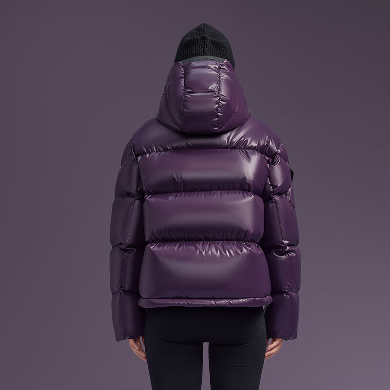 Govan Black Gold Goose Down Jacket Pioneer 5.0 Four Plates 2025 New Small Commuting Women's Down Jacket Purple Gold No. 5 M