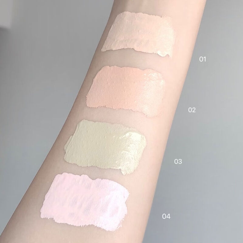 Small Purple Tube Concealer Pen Covers and Modifies Blemishes, Spots, Facial Acne Marks, Brightens Moisturizing Concealer for Students 04 Pink White