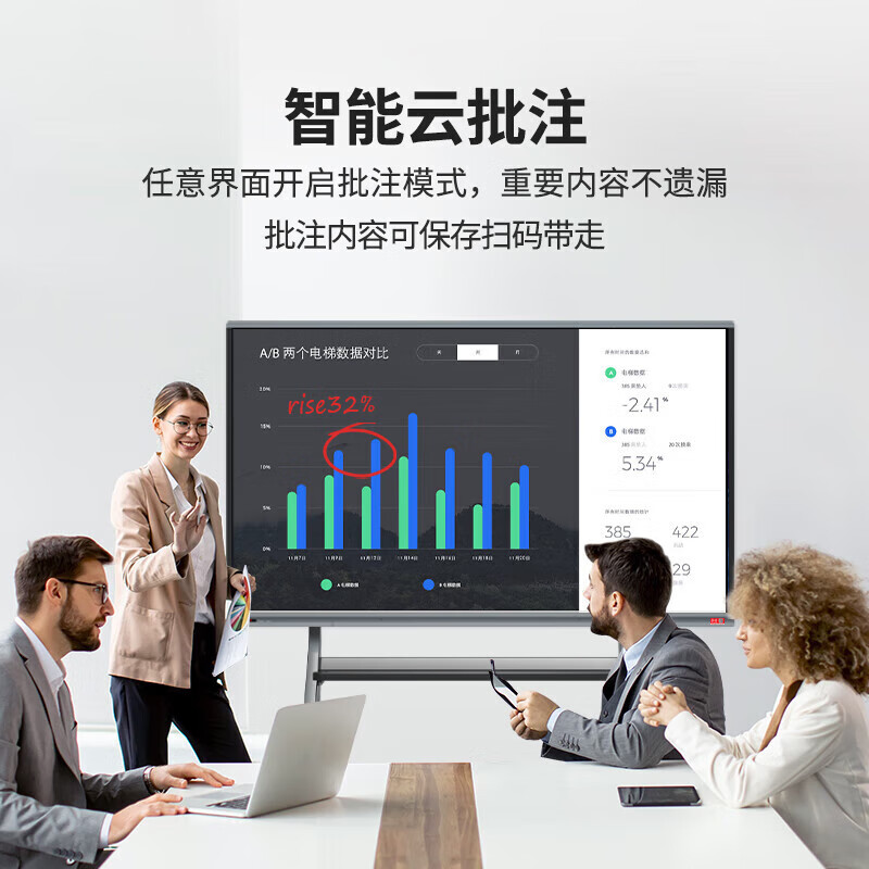 LeTV TV conference teaching tablet all-in-one 4k ultra-high-definition smart screen multimedia electronic whiteboard touch screen smart touch 55-inch mobile cart + page turning pen + pointer single Android | 4 + 32g / screen projection recommended