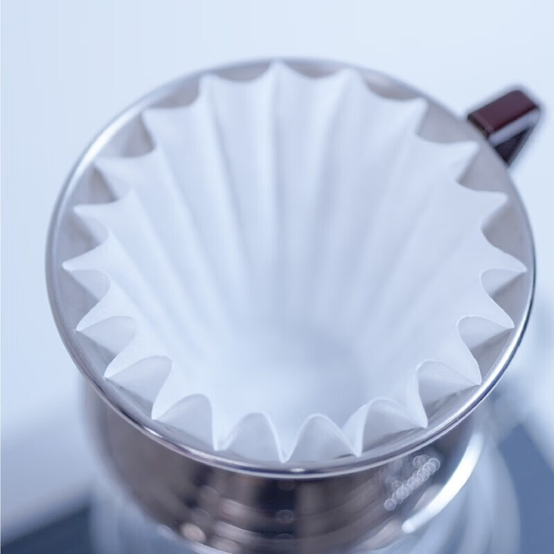 Captain George HIFLUX Korean Lysel cotton fiber coffee hand-brew filter paper fast high extraction rate cake filter paper wave 155/60 sheets