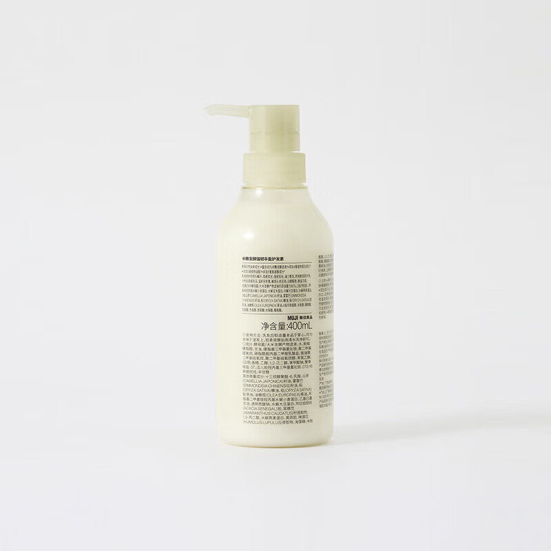 MUJI rice bran fermented strong and volumizing conditioner, white sandalwood scent 400ml