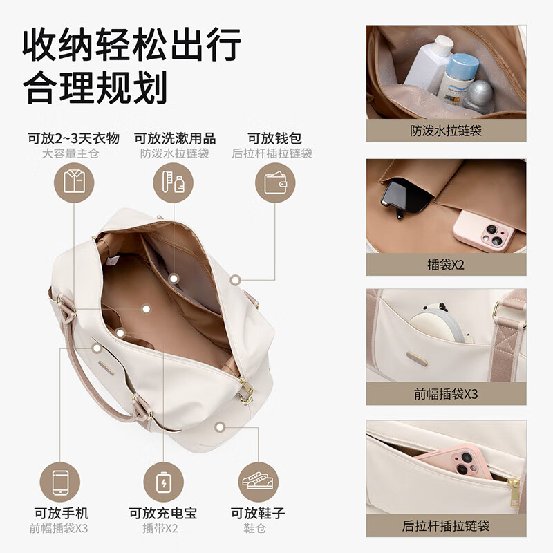 Golf (GOLF) travel bag portable storage luggage bag large capacity men's and women's fitness sports bag business trip travel handbag