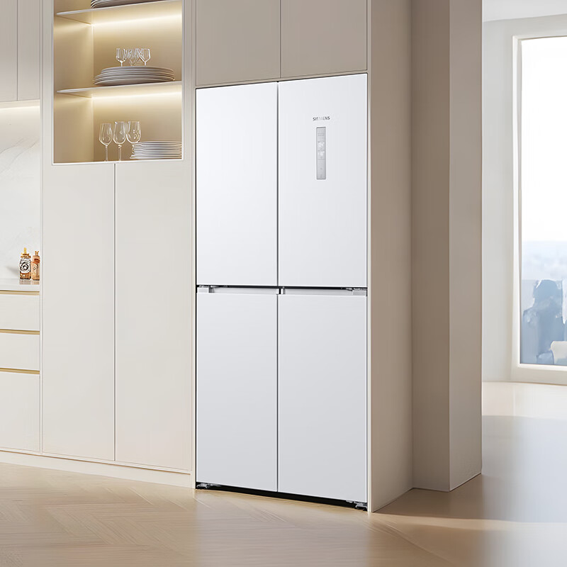 SIEMENS Unbounded zero-embedded platinum fresh cabin 558-liter cross-split four-door inverter household refrigerator large capacity intelligent anti-condensation first-level energy efficiency KC88BE120C