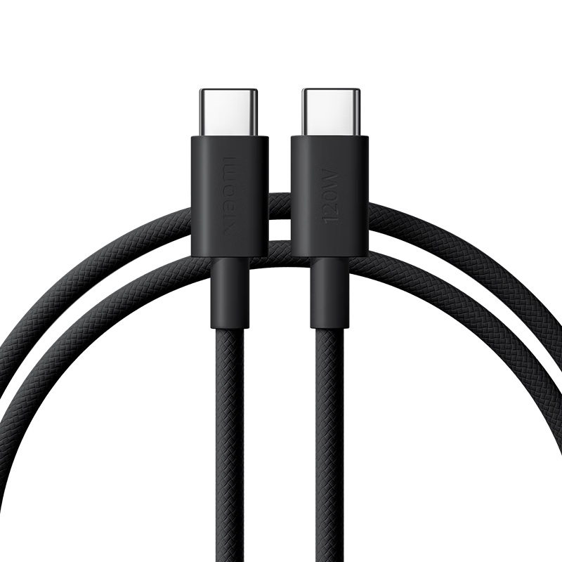 Xiaomi (MI) Xiaomi 6A C-C 2M Braided Data Cable Black