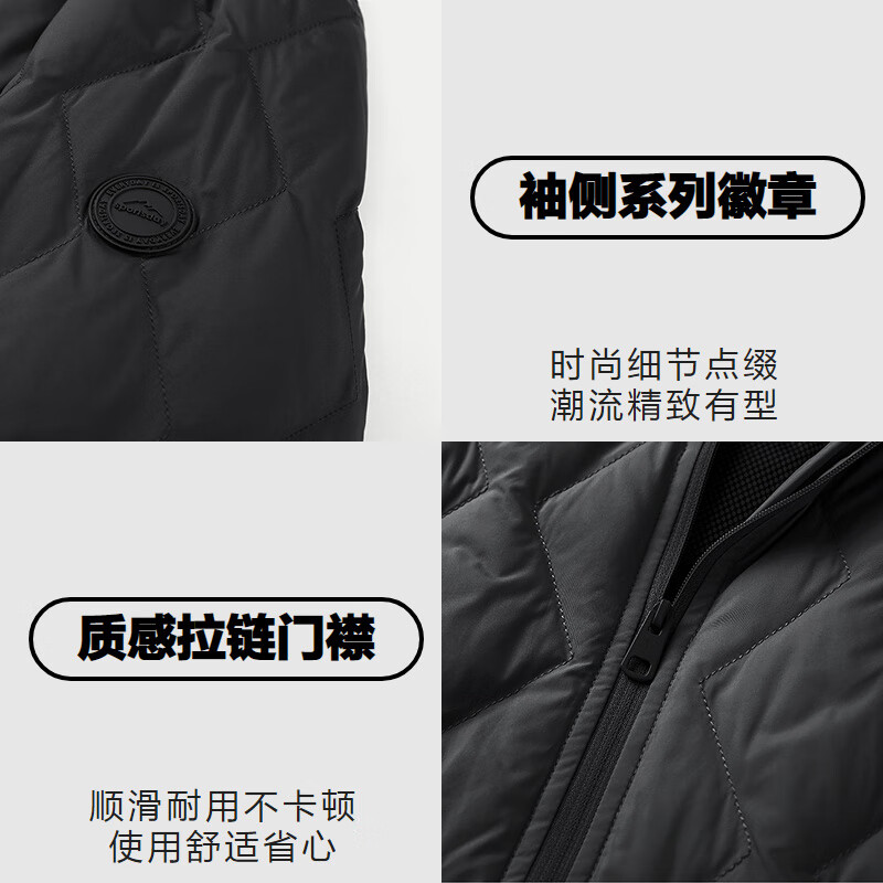 Heilan House Down Jacket Men's Outdoor Sports Graphene Jacket Men's Winter HWRAW4J052A6B L 175/92A Recommended 140~160 catties