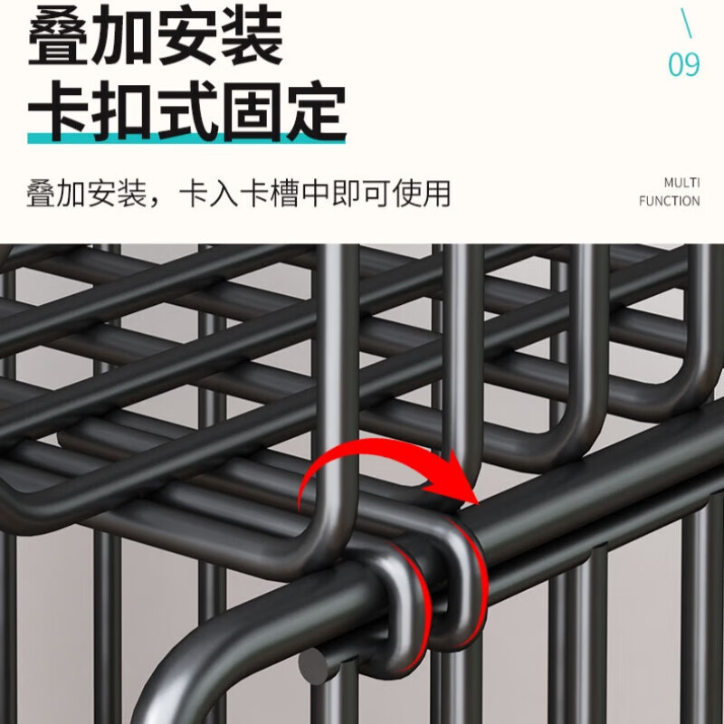 Kitchen shelf multi-layer floor-standing fruit and vegetable household mobile trolley bathroom living room toy storage shelf five layers - white 50cm