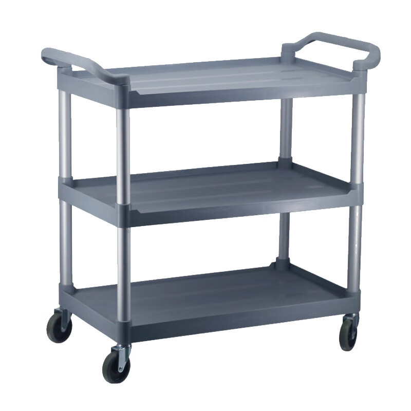 Venus food collection cart three-story commercial bowl collection cart kitchen multi-functional food delivery cart hot pot cart side dish cart large gray
