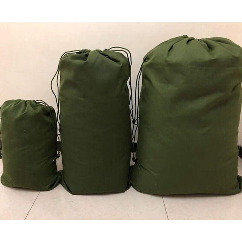 Moving woven bag logistics turnover sorting collection sack Army green canvas 75cm*120cm Army green canvas 75cm*120cm