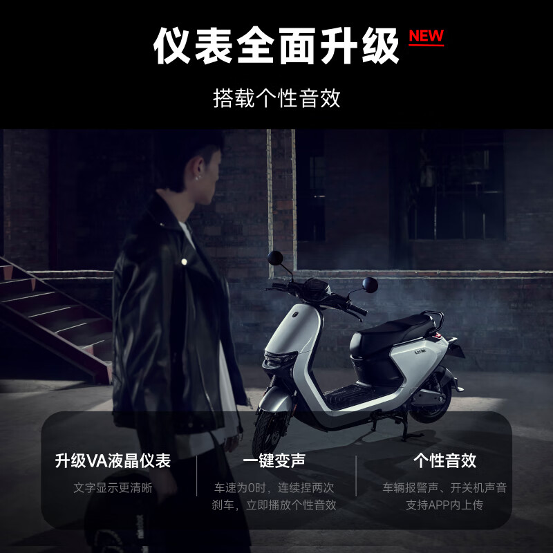 Ninebot's new product Electric car N70c 2025 Electric light motorcycle No. 9 intelligent power-assisted battery car Upgraded personalized sound effect instrument Pick up in store Pick the color in the store