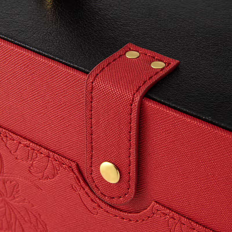 Fat Donglai same style red wine gift box empty box new red wine packaging gift box empty box handbag 2 can be customized Fuhong (including wine utensils)