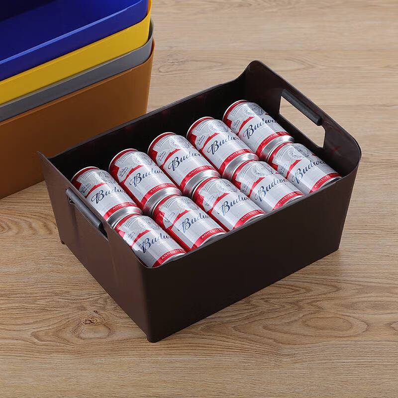 Wing Fantasy thickened plastic rectangular ice bucket beer bucket beer basket beer frame beer box bar wine box handleless square 24-pack - red