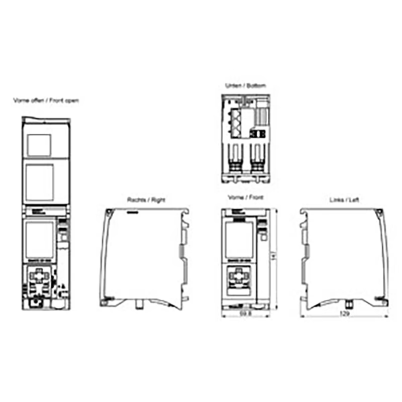 Siemens S7-1500PLC CPU module 6ES7515-2AN03-0AB0,1515-2 PN 1MB Prog 4 5MB Data