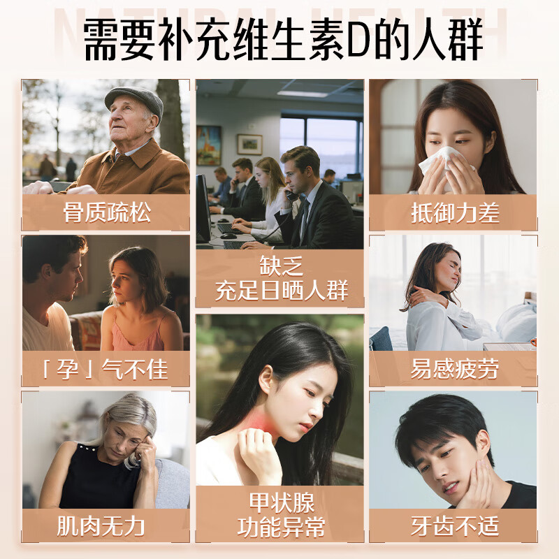 Swisse Vitamin D Capsules 1000IU*60 capsules to promote calcium absorption, strengthen bones and prepare for pregnancy, imported from Australia