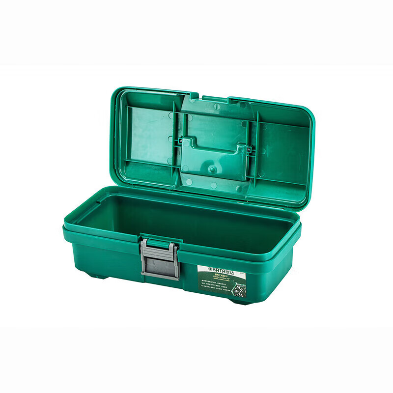 Shida multi-functional thickened plastic tool box high-strength PP material storage box portable storage box electrician repair 95161 plastic tool box 15 inches