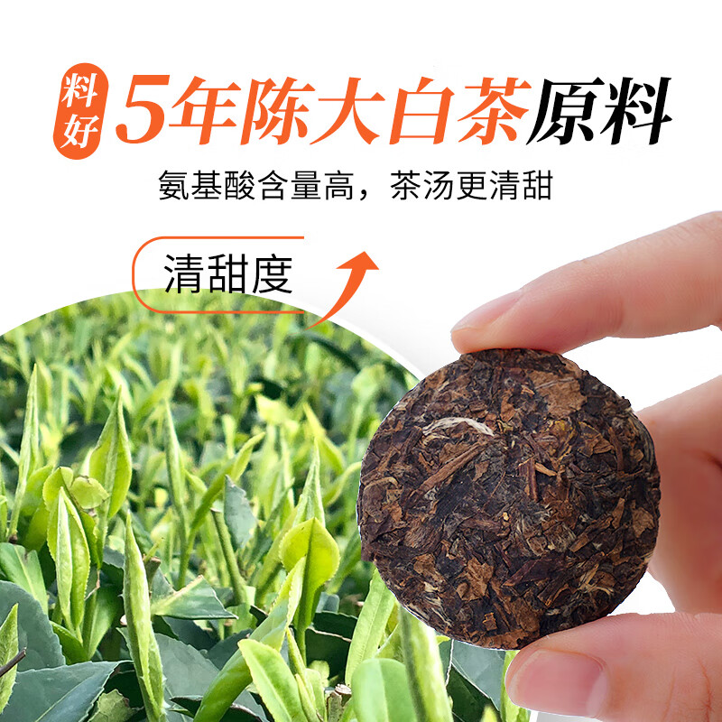 Tianfu Mingcha White Tea Enjoy Gongmei White Tea Small Group Cake Fuding Gongmei White Tea Cake 184g Boxed Tea