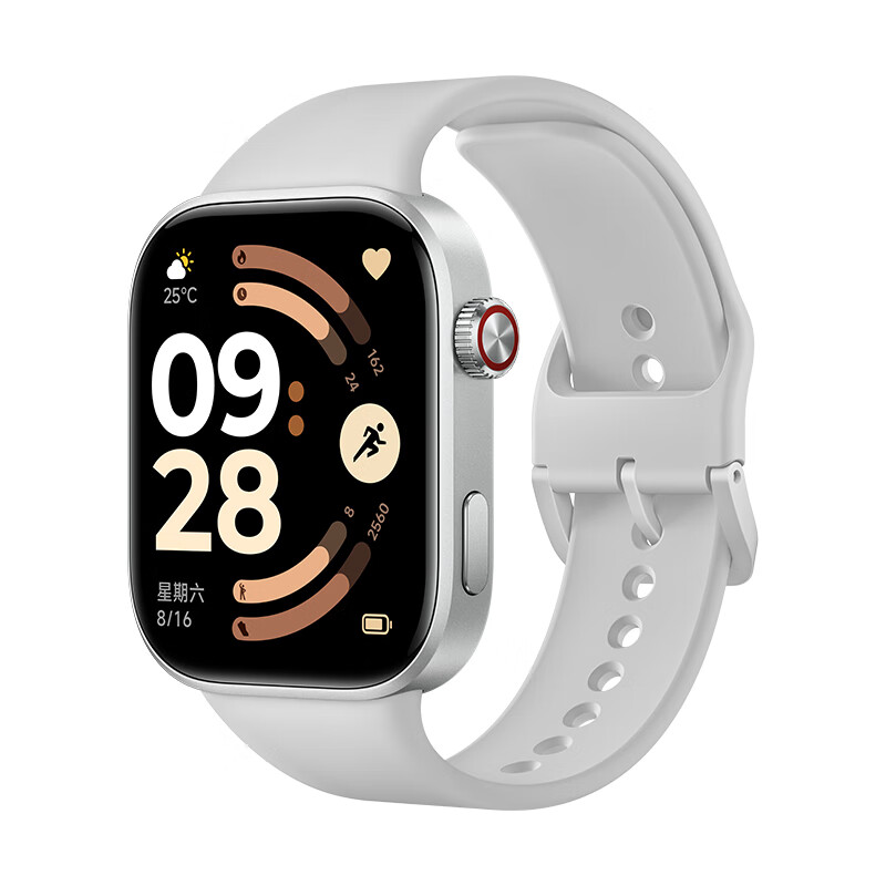 Xiaomi (MI) REDMI Watch 6 Bright Moon Silver State Subsidy ThePaper OS 3 Heart Rate and Blood Oxygen Monitoring Bluetooth Call Redmi Watch 6 Smart Watch Xiaomi Auto