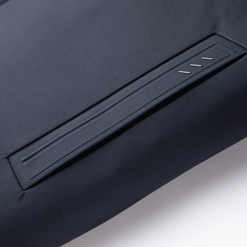 ROMON goose down jacket men's mid-length thickened warm detachable hooded winter coat men's Q26 navy blue 180