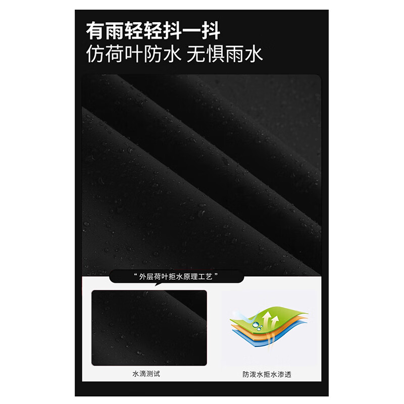 Mark Huafei Jacket Men's Autumn and Winter Velvet Thickened Warm Hooded Outdoor Jacket Large Size Jacket Black/Black 2XL