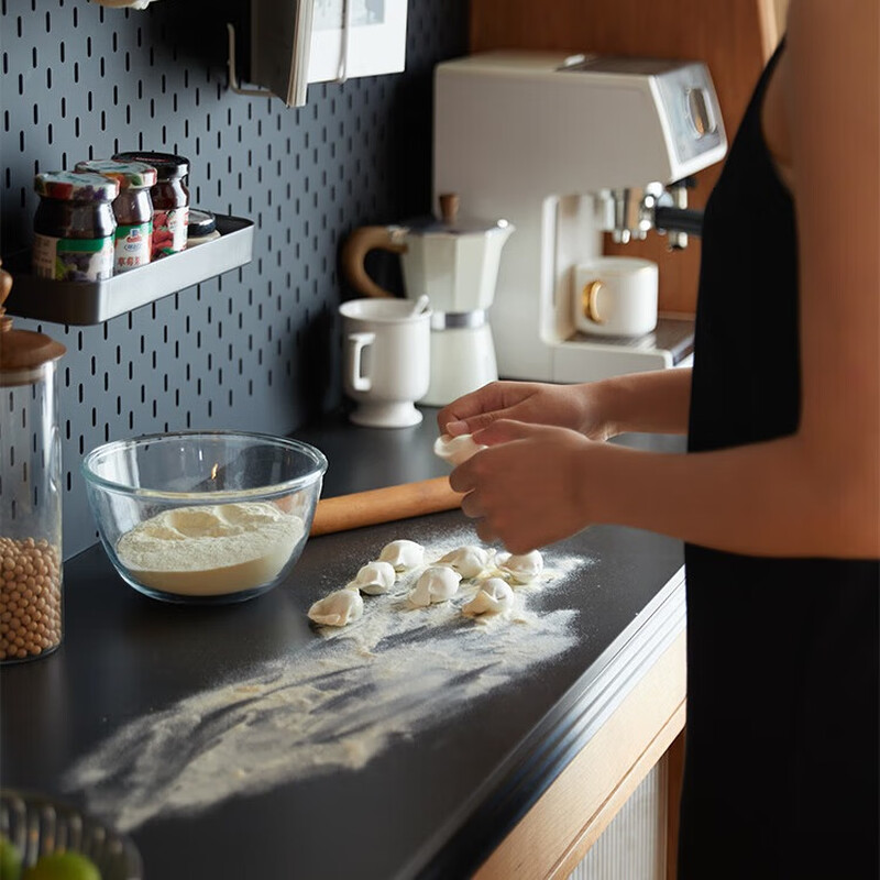 Nanchang sideboard solid wood slate sideboard Japanese cherry wood coffee tea cabinet storage wine cabinet dining table integrated against the wall Sideboard Jingdong personalized customization