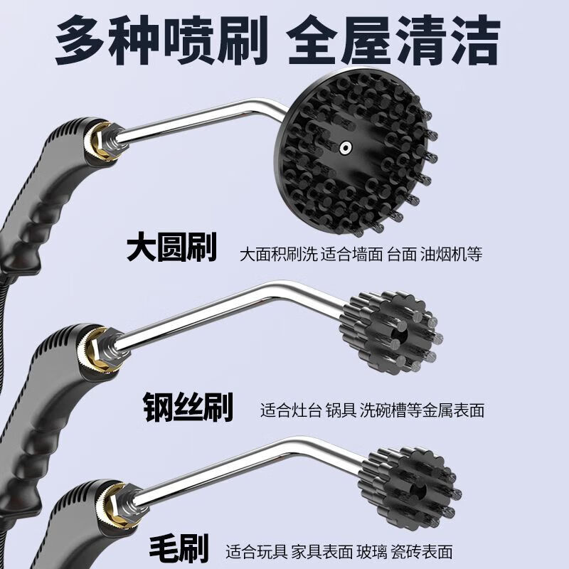 Kenite high-temperature steam cleaner, car air conditioner, kitchen range hood, high-pressure household cleaning tool, white - safety upgrade, water and electricity separation model comes standard