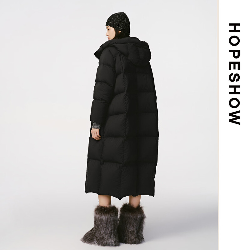 Red sleeve (hopeshow) down jacket 89124420925 Cream pudding XS