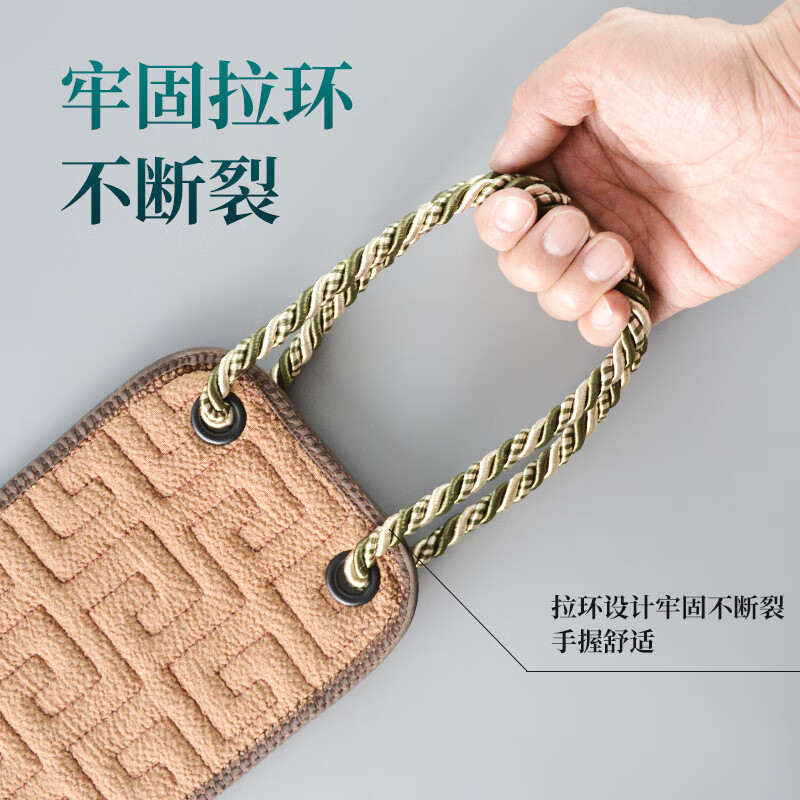 Shijanu widened bath towel for men, strong mud removal, coarse sand strip, home use, widened 14CM, thick and fine double sand, lengthened and thickened - coffee color, 1 meter long, wide