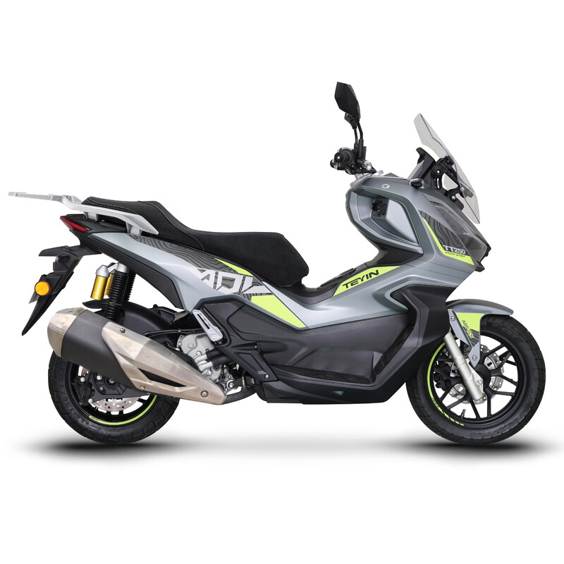 TEYIN TT250ADV fuel scooter long-distance motorcycle Loncin water-cooled engine cement gray 12-month interest-free