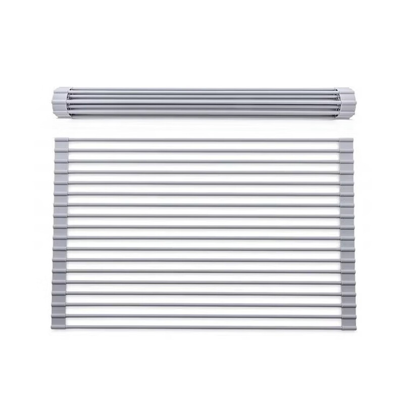 Wen Yijia silicone drain mat drain curtain roller curtain drain rack washbasin drain basket sink folding drain net kitchen sink foldable drain rack - small size 420mm