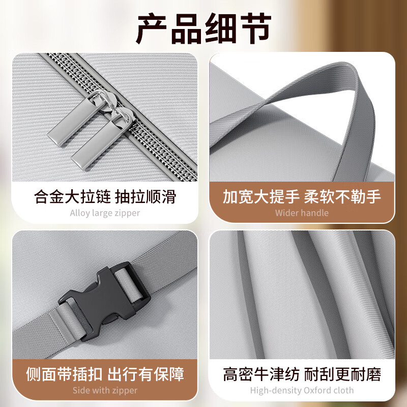 Jiebaina Moving Packing Bag Large Capacity Household Clothes and Quilts Storage Bag Thickened Clothes and Quilts Luggage Organizing Bag Upgraded Thickening - Extra Large Strong and Durable