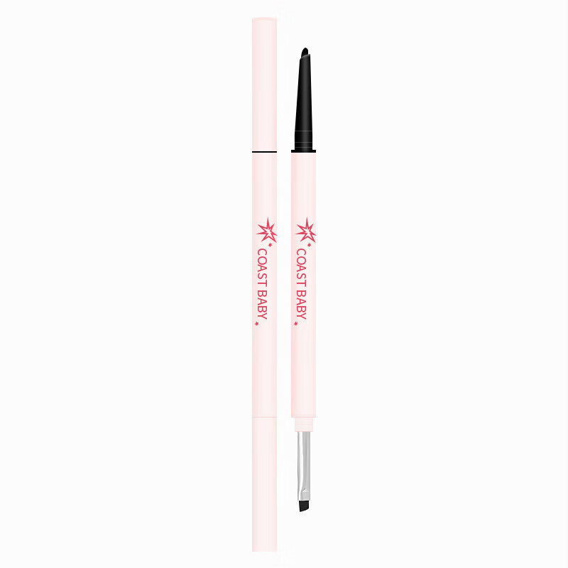 COAST BABY double-ended makeup-holding blade eyeliner gel pen, silky and very fine, with its own blade brush, makeup-holding two-in-one for women 02# Brown