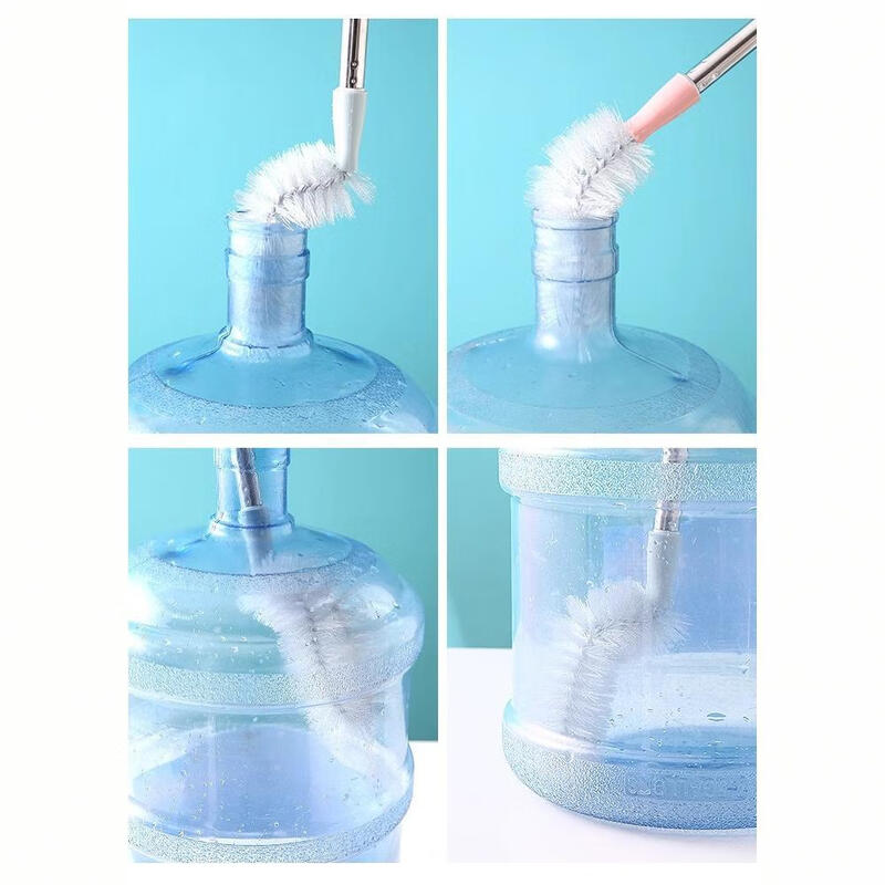 Masfor Bucket Brush Pure Water Bucket Special Brush Oil Bottle Brush Extra Long Handle Soft-bristled Bucket Water Cleaning Brush 360 Fully Bendable 1 Brush