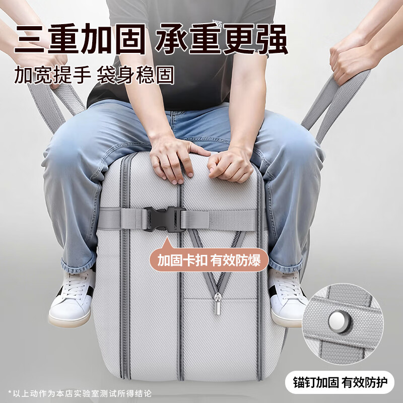 Jiebaina Moving Packing Bag Large Capacity Household Clothes and Quilts Storage Bag Thickened Clothes and Quilts Luggage Organizing Bag Upgraded Thickening - Extra Large Strong and Durable