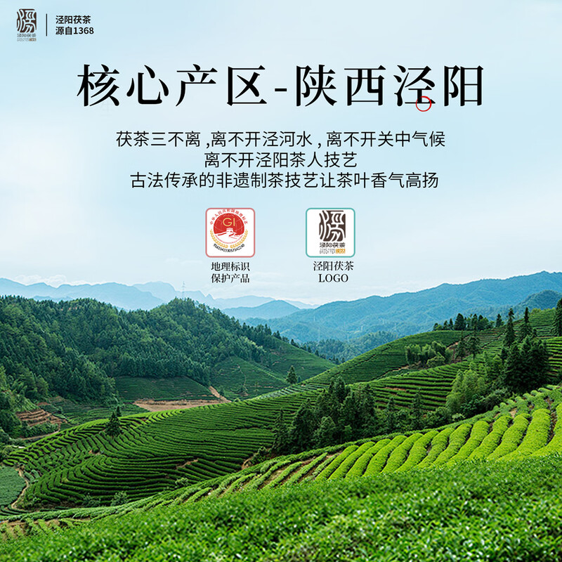 Sheng'an Chang buy 1 get 1 free special Jingyang Fu tea black tea tea Shaanxi Xi'an specialty gift New Year's Day gift box 400g