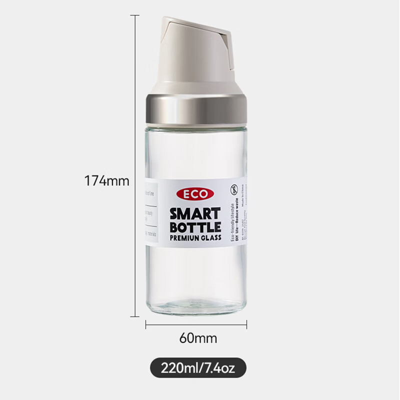 Bdo automatic opening and closing oil pot glass soy sauce bottle seasoning bottle vinegar pot dining table seasoning bottle kitchen restaurant multi-purpose