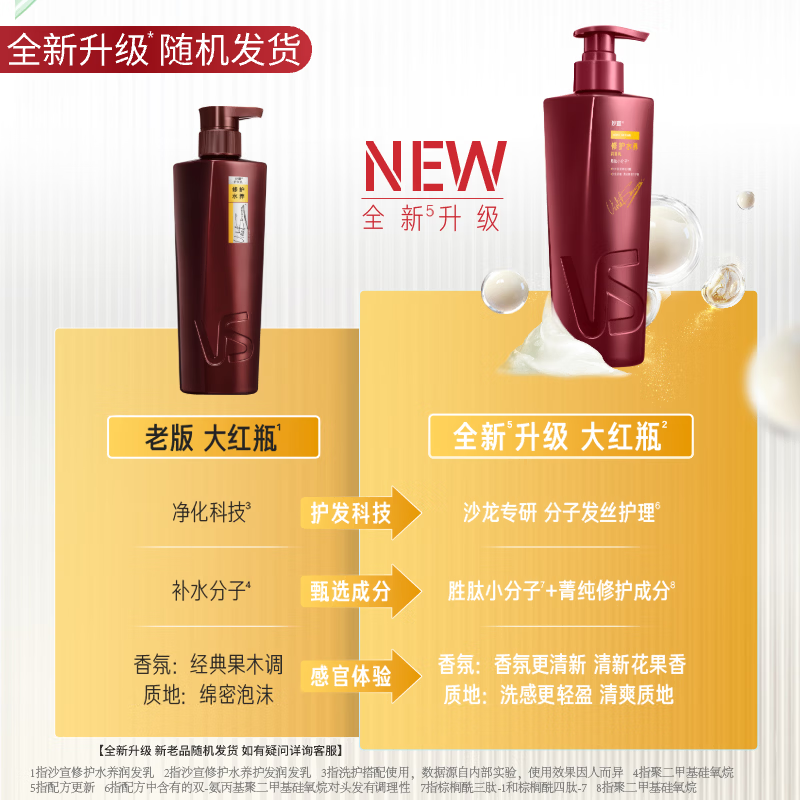 Sassoon Big Red Bottle Repair Water Conditioner 400g Conditioner Hair Mask Protein Nutrition Repair Hair Unisex