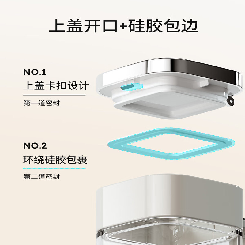 Home KATEI STORY Japanese moisture-proof seasoning box glass home kitchen high-end seasoning box storage combination salt shaker sealed seasoning bottle jar off-white 4 pieces free label sticker + seasoning spoon