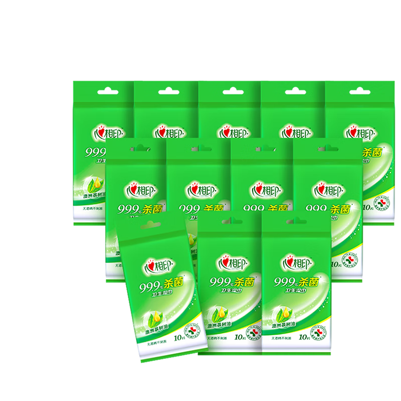Xinxiangyin antiseptic wipes 10 pieces individually packed 12 packs 99.9% sterilization portable thickened alcohol-free