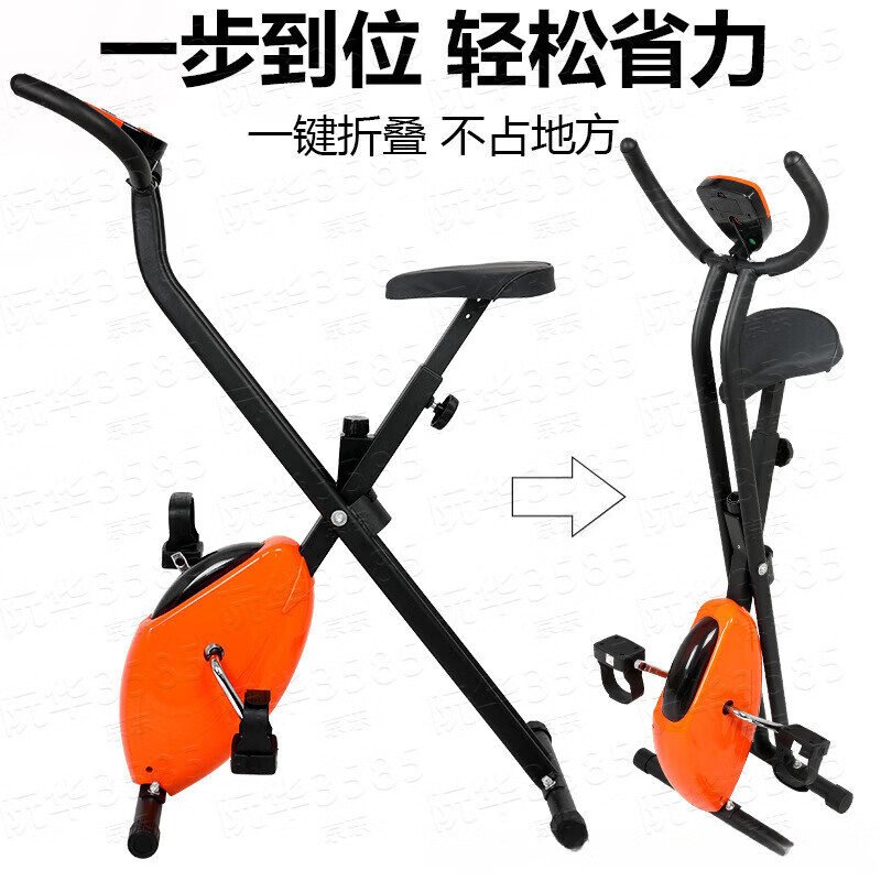 Spinning bike foldable home exercise bike bicycle webbing bike indoor exercise bike exercisebike orange