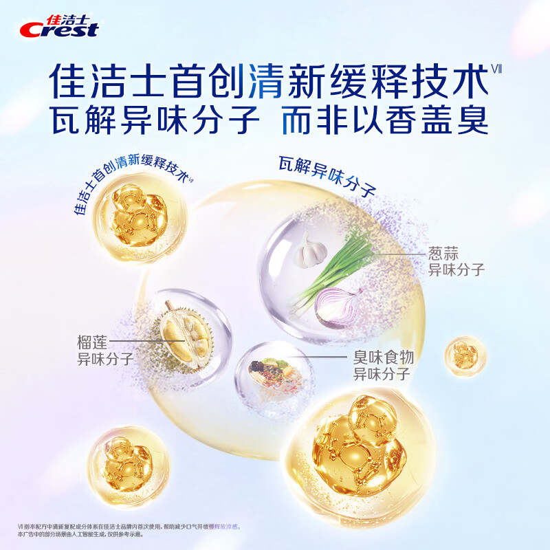 Crest New White Lock Double Essence Whitening Fresh Toothpaste Tea Fragrance Fruity Fragrance 5 sticks total 600g stain remover Jingdong self-operated