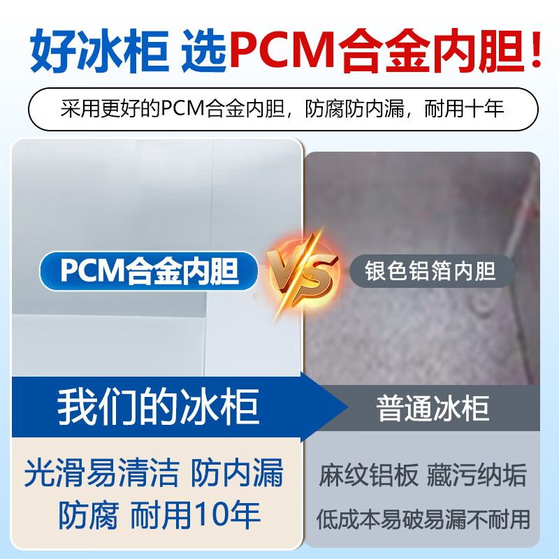 Xingx (XINGX) 300 liter single temperature household freezer commercial large capacity no need for frequent defrosting refrigeration/frozen preservation energy-saving power-saving horizontal refrigerator BD/BC-300E/RL national subsidy