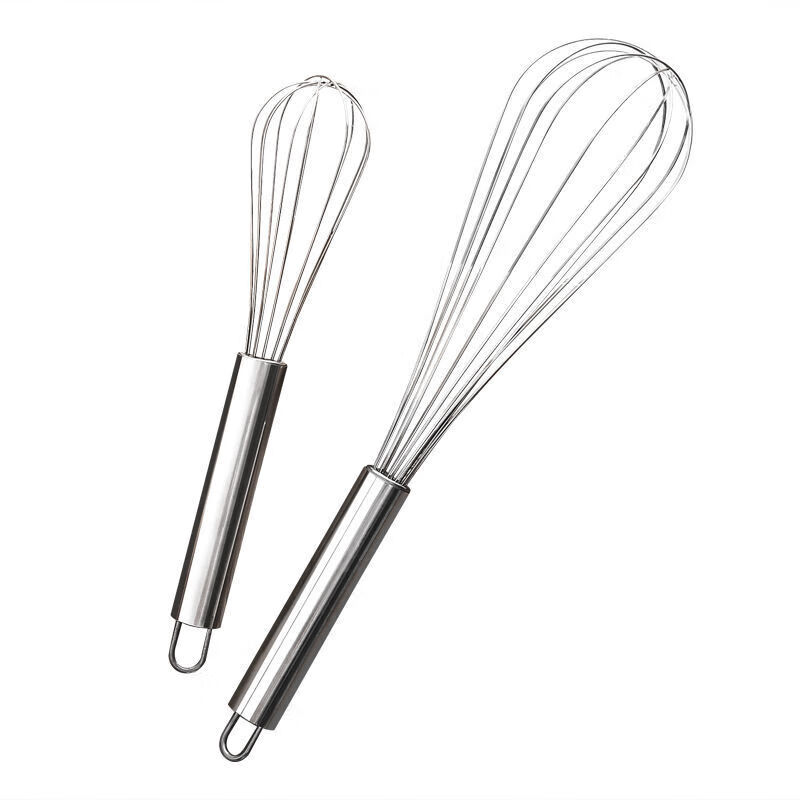 NAOISKEY stainless steel manual egg beater household mini baking mixing artifact small egg beater 8 inches