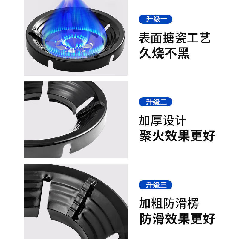Universal gas stove fire-concentrating windshield, household gas stove stand support, energy-saving ring, universal non-slip windshield bracket sub-accessories, upgraded five-claw universal/anti-slip/anti-rust/high temperature resistance