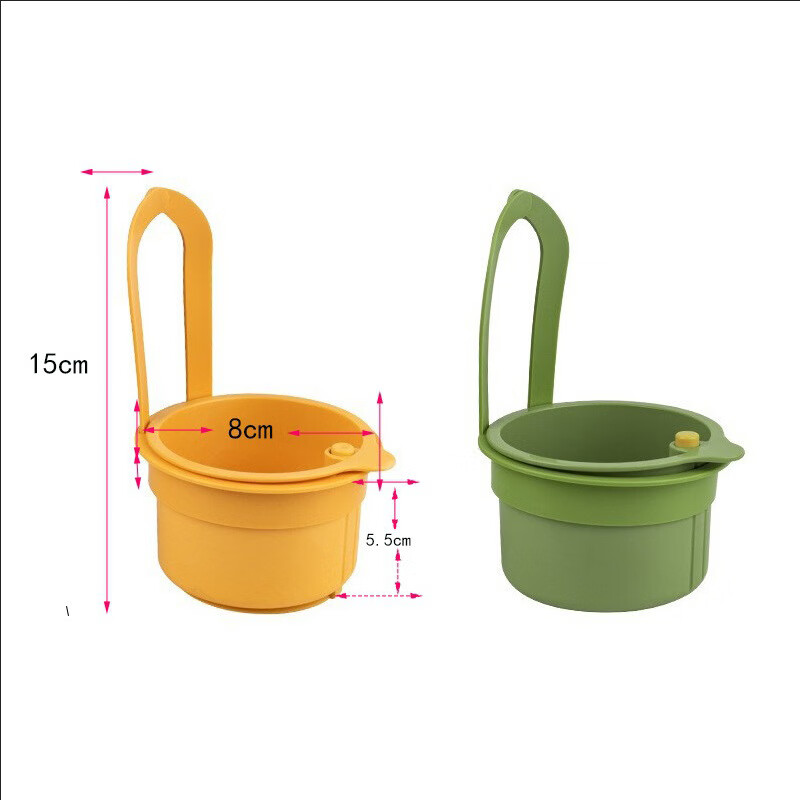 New Rossford hangable sink drain basket household kitchen sink separates food residue filter basket fruit cleaning drain basket green height 5.5*width 8CM*length 15CM 1 pack